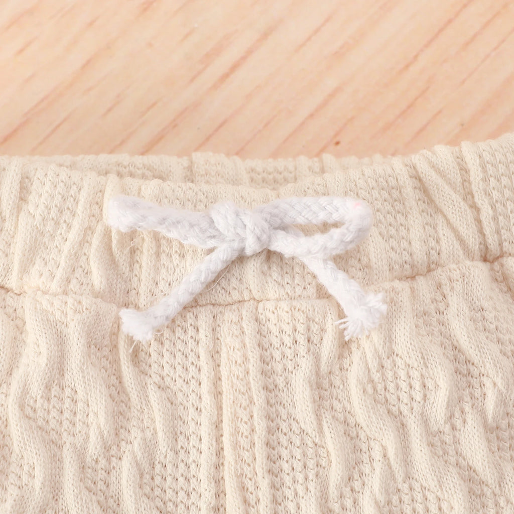 Citgeett Autumn Solid Infant Baby Girl Romper Tops Pants Suit Long Sleeve Button Sweater Knitting Casual Trousers Clothes