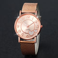 Fashion Heart Dial Women's Quartz Watch Casual Plastic Band Analog Watches Reloj Mujer Girls Clock Gift