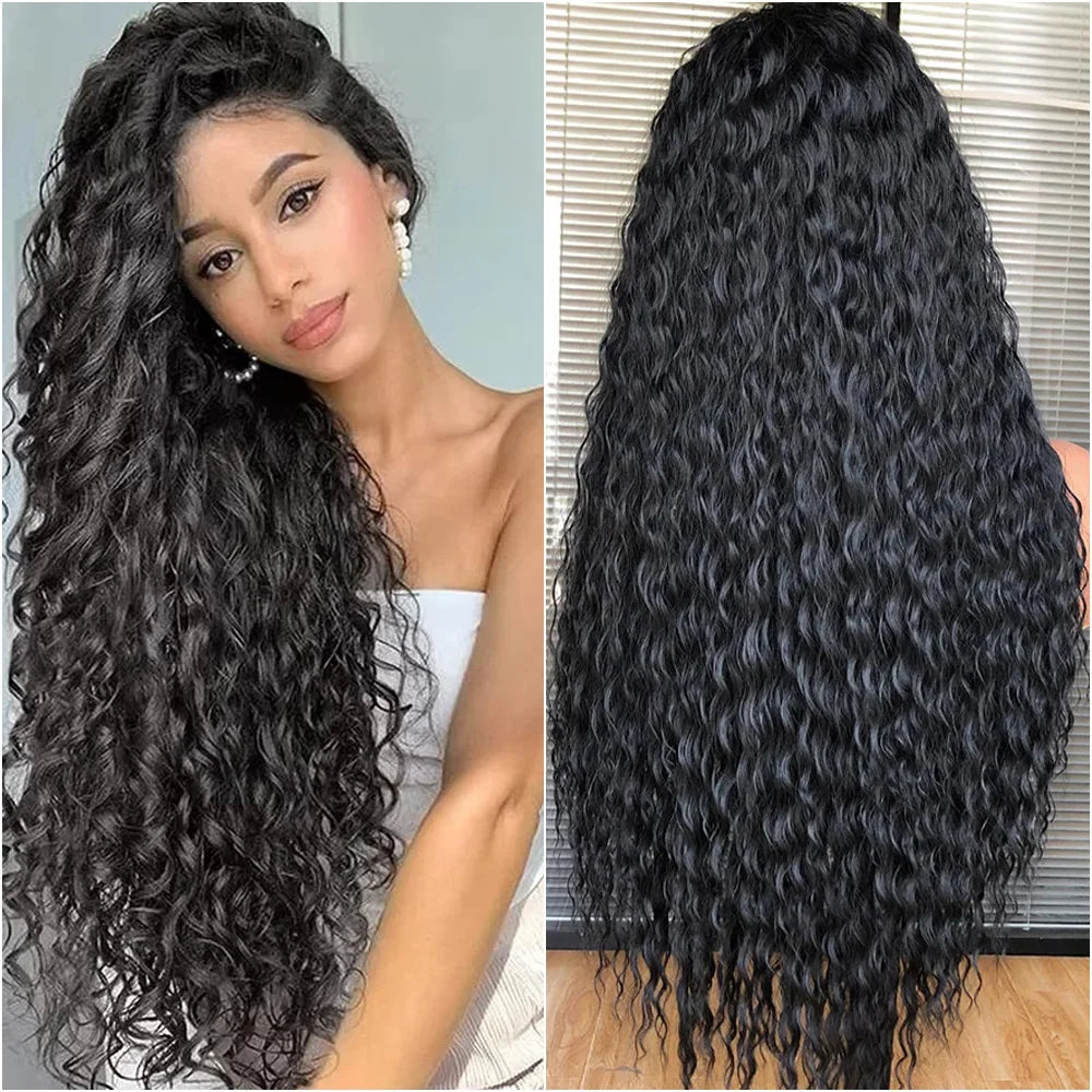 40 Inch Deep Wave 13x6 13x4 Lace Front Human Hair Wigs 250% Remy Curl 5x5 Glueless Ready To Wear Closure Burmese Remy