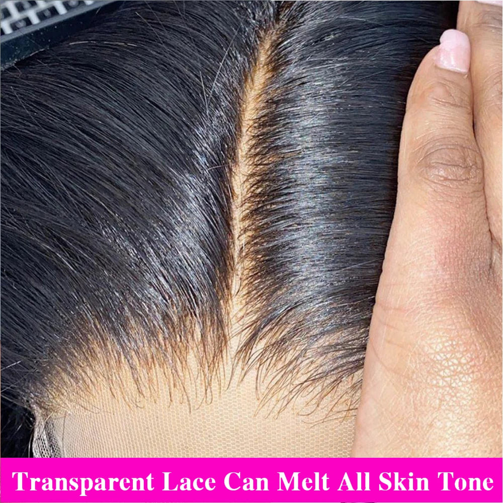 220% Density Bob Wigs Straight Human Hair Lace Front Wigs 13x4 Bob Brazilian Remy Hair Pre-plucked Lace Front Wigs 16 inch