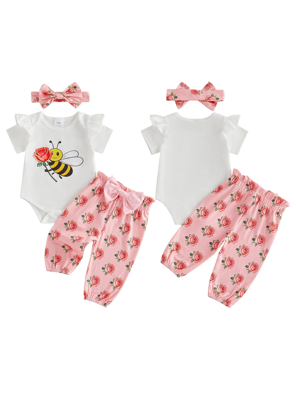 Adorable Baby Girl Sunflower Print Romper with Matching Shorts and Headband 3-Piece Set for Summer Fashion