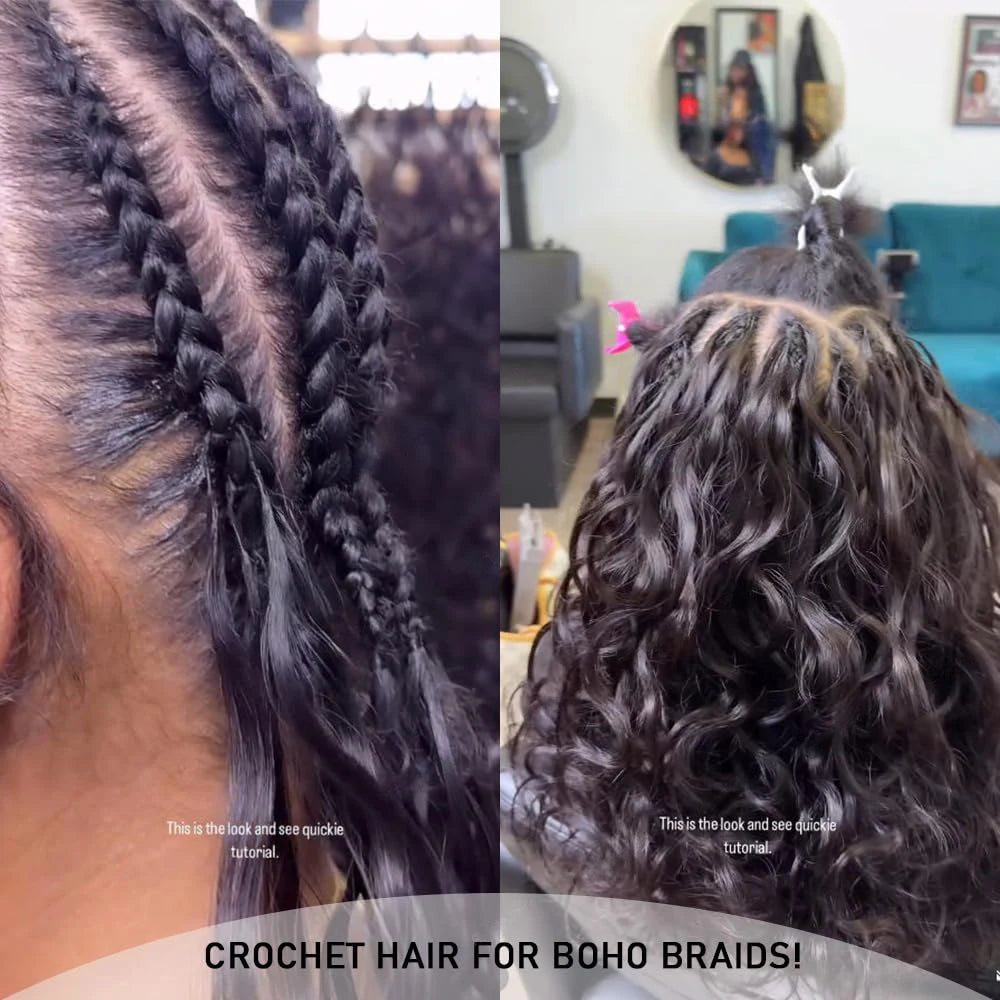 Miracle Knots Crochet Human Hair Burmese Curly Crochet Hair Deep Wave Pre-Separated Feather Human Crochet Curly 100% Human Hair