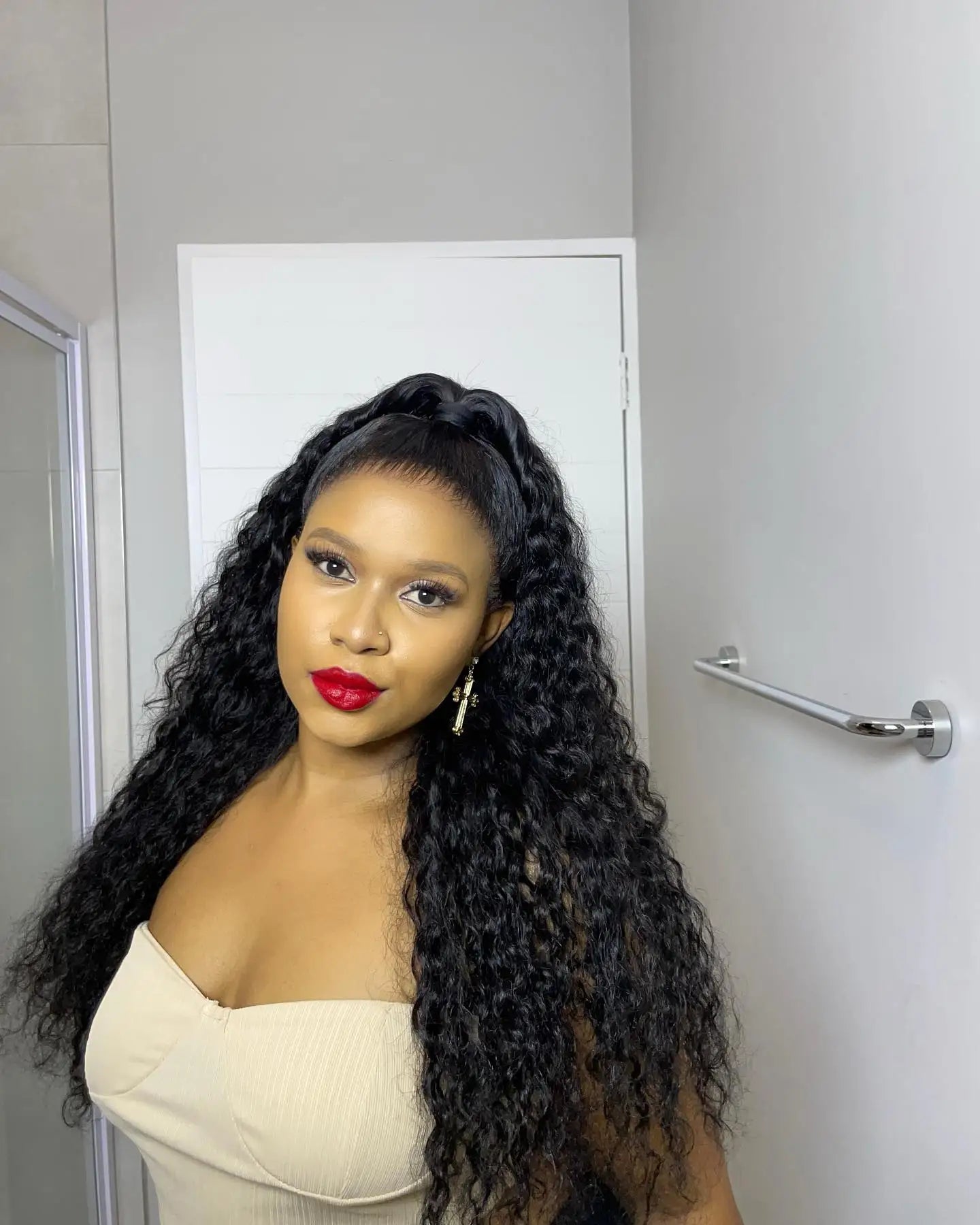 300 High Density HD 13x6 Deep Wave Lace Frontal Wigs 40 50 Inch Jerry Curly Human Hair Wigs Transparent Brazilian Real Virgin Hair 13x4 Water Wave Lace Front Human Hair Wigs For Women Preplucked With Baby Hair