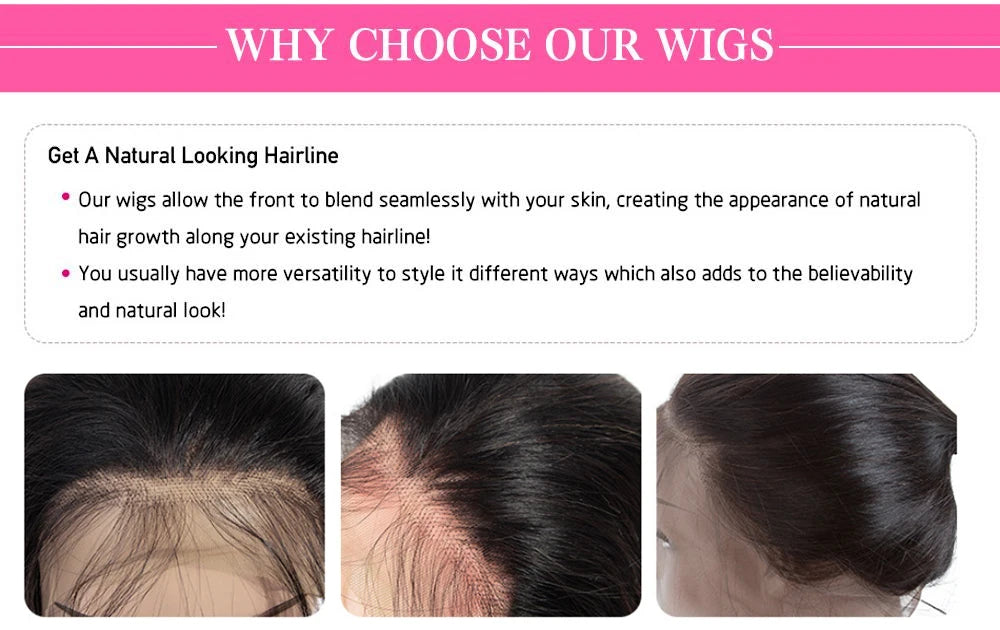 220% Density Bob Wigs Straight Human Hair Lace Front Wigs 13x4 Bob Brazilian Remy Hair Pre-plucked Lace Front Wigs 16 inch