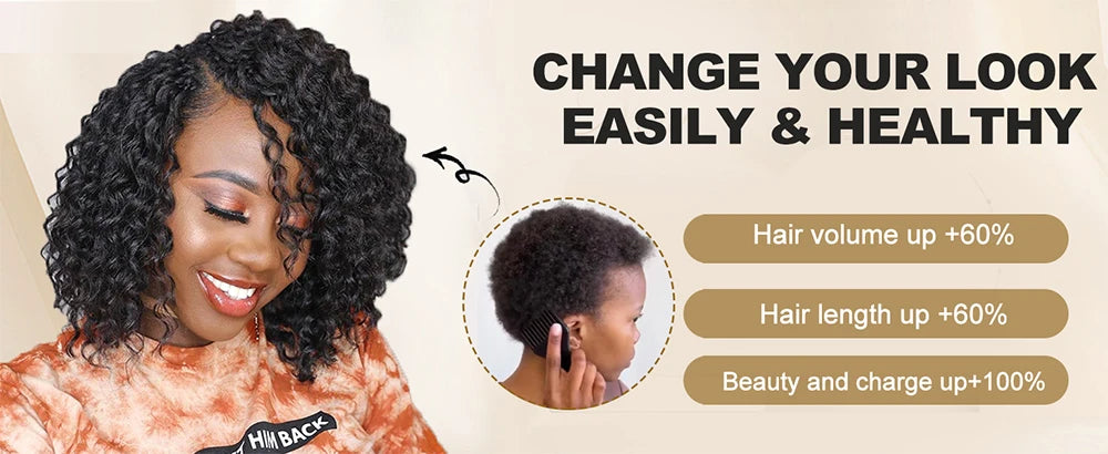 Miracle Knots Crochet Human Hair Burmese Curly Crochet Hair Deep Wave Pre-Separated Feather Human Crochet Curly 100% Human Hair