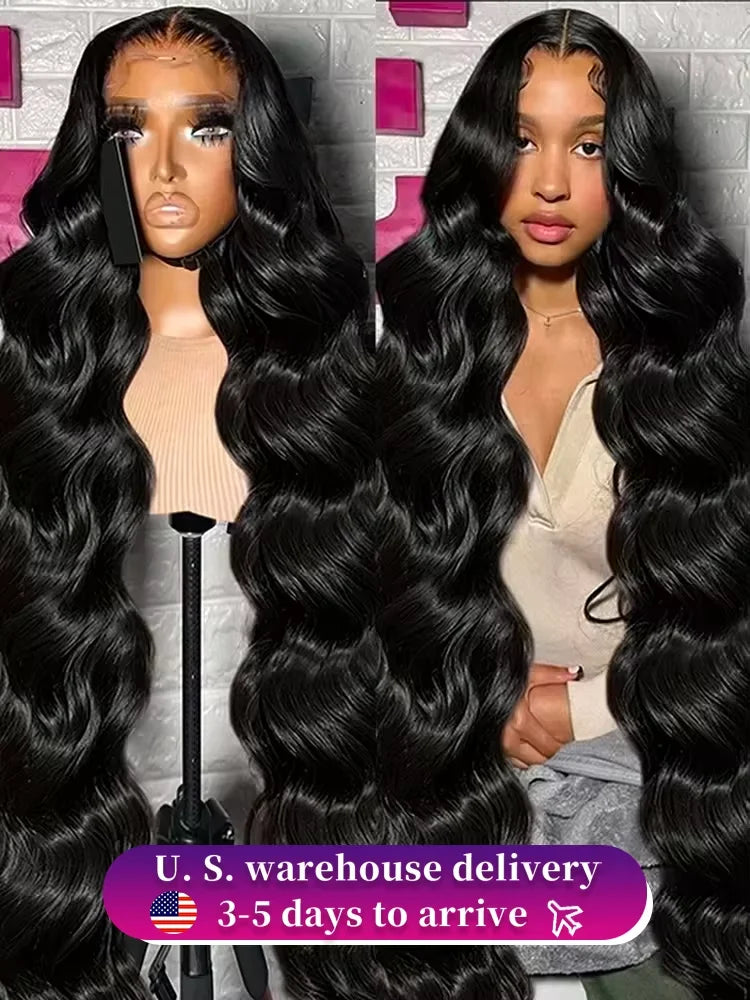 Brazilian 250% Density 30 32 inch 13x6 HD Lace Front Human Hair Wigs Body Wave Raw 13x4 Frontal Wigs Women Glueless Closure Wigs