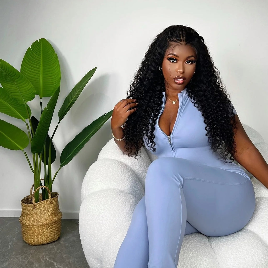 300 High Density HD 13x6 Deep Wave Lace Frontal Wigs 40 50 Inch Jerry Curly Human Hair Wigs Transparent Brazilian Real Virgin Hair 13x4 Water Wave Lace Front Human Hair Wigs For Women Preplucked With Baby Hair