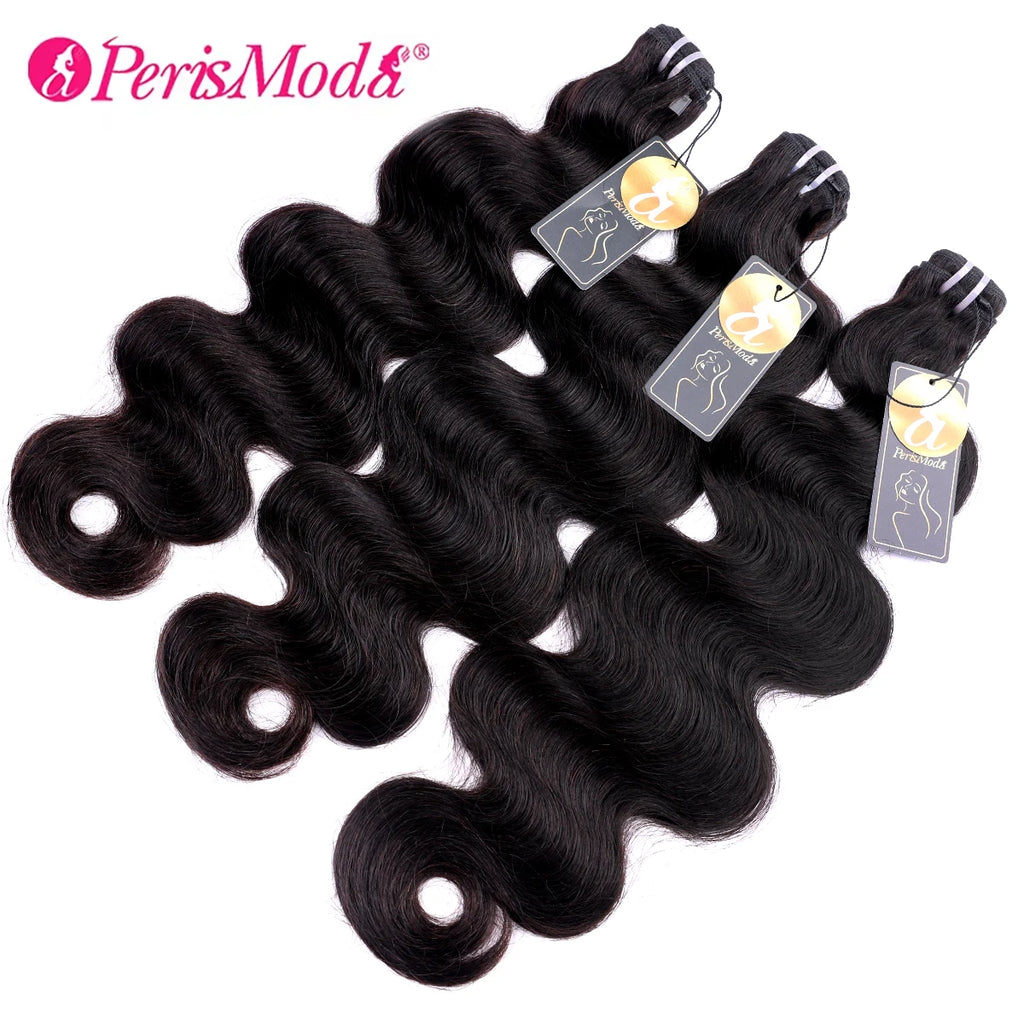 15A PerisModa Raw Hair Bundles Body Wave Bundles 100% Human Hair Brazilian Weaving 1/3/4 Natural Bundles Human Hair Extensions
