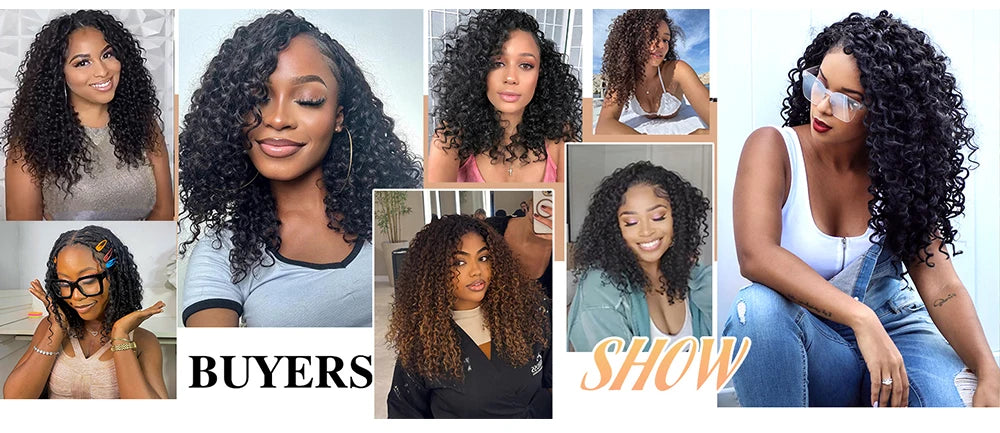 Miracle Knots Crochet Human Hair Burmese Curly Crochet Hair Deep Wave Pre-Separated Feather Human Crochet Curly 100% Human Hair