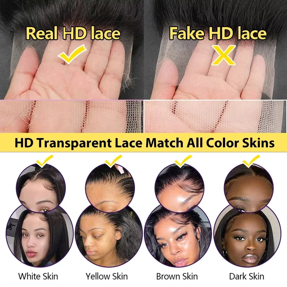 Deep Wave Frontal Wig 13x6 Hd Lace Loose Wave Wigs Brazilian Hair Natural Hairline Pre Plucked 40 Inch Lace Front Human Hair Wig